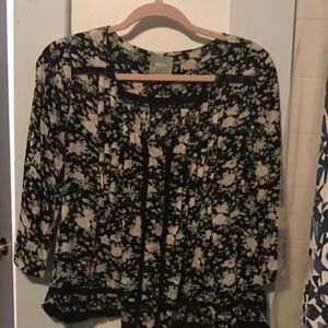 Floral Maeve Anthropologie Blouse Top